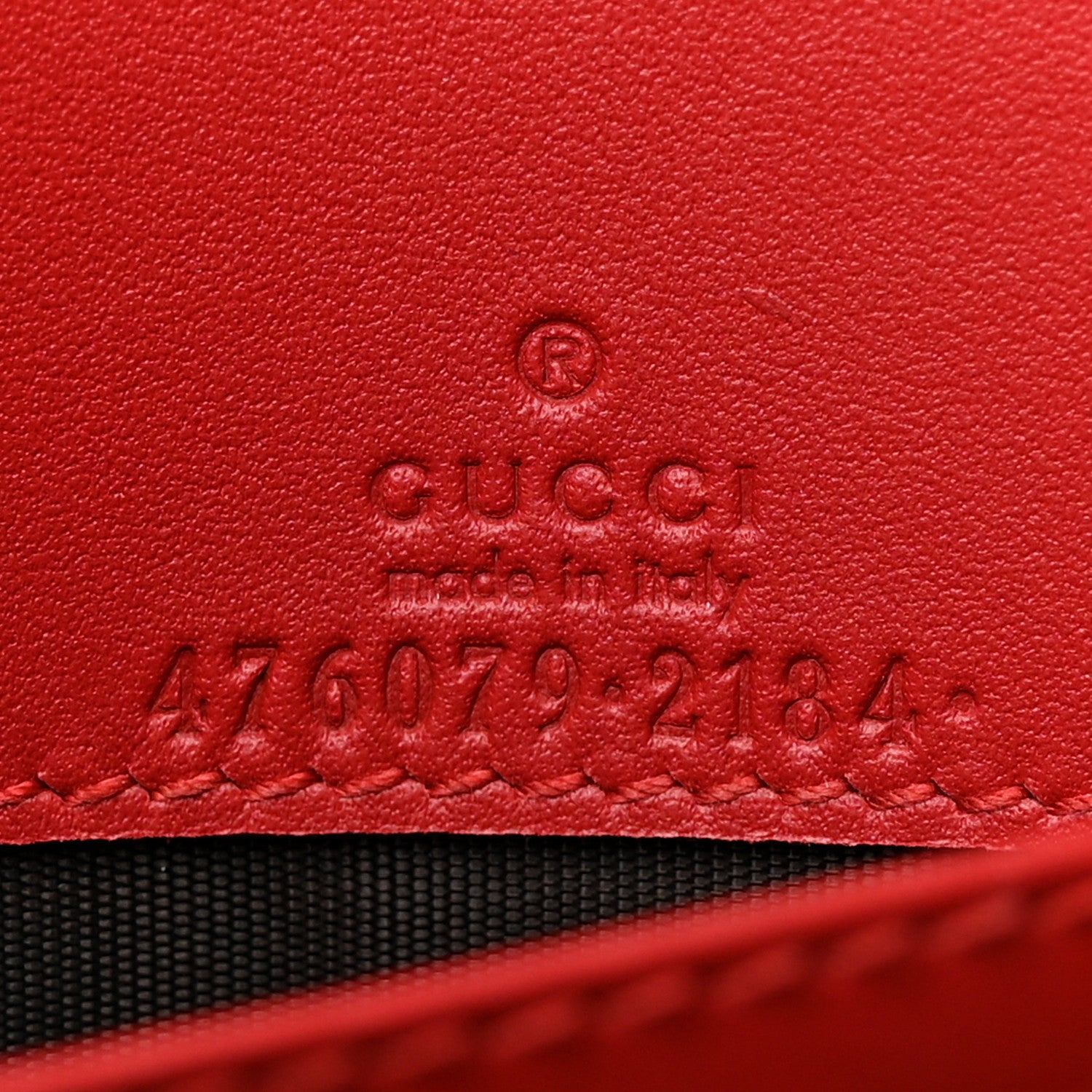 Gucci Calfskin Queen Margaret Chain Wallet Blue Agata Hibiscus Red Mystic White 7 of 11