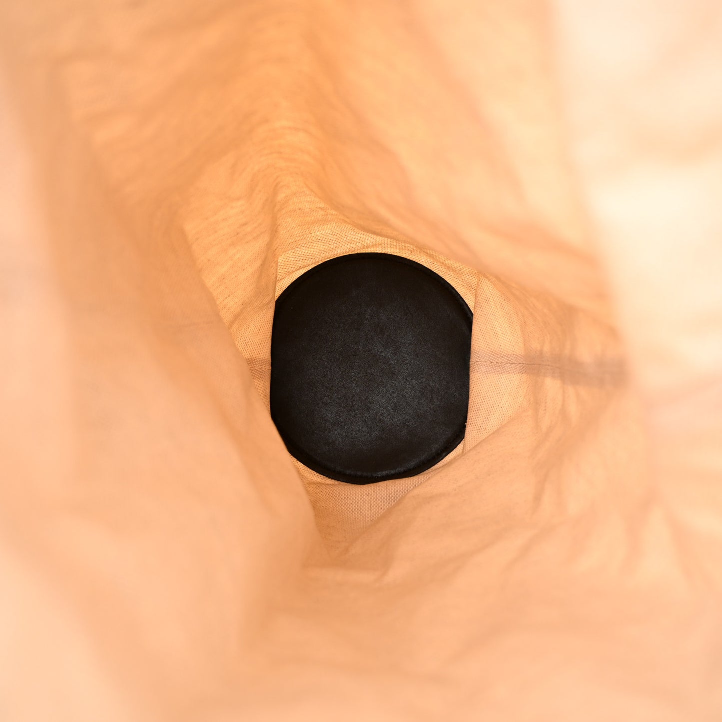Nappa Maxi Intrecciato Cassette Lantern Bucket Bag Black