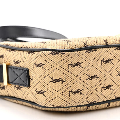 Saint Laurent Canvas Monogram All Over Camera Bag Beige 9 of 12