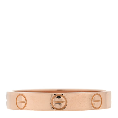 Cartier 18K Pink Gold 3.5mm LOVE Wedding Band Ring 55 7.25 3 of 5