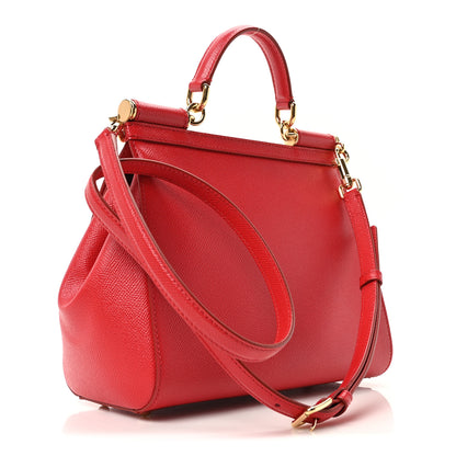 Dolce & Gabbana Dauphine Medium Miss Sicily Satchel Rosso 3 of 9