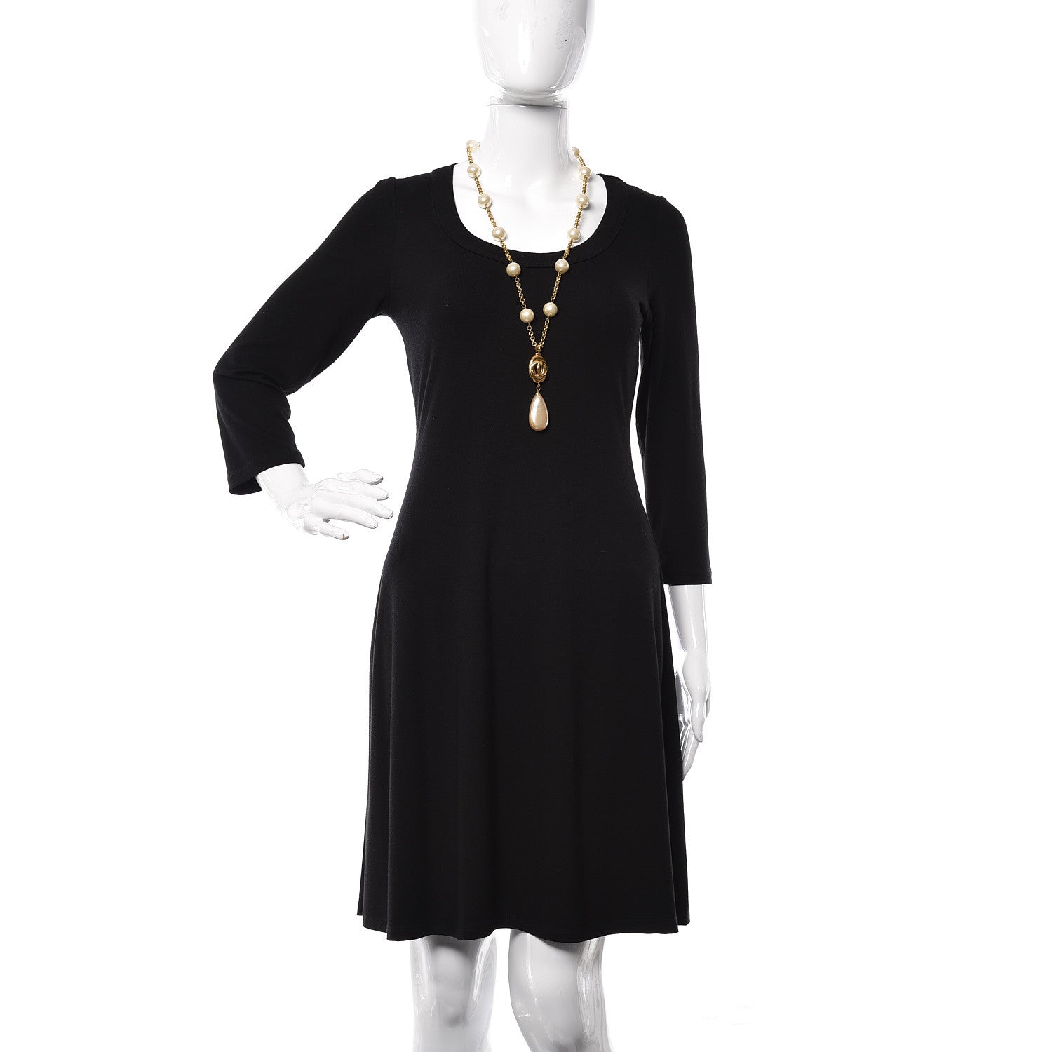 Chanel Pearl CC Long Necklace Gold 2 of 6