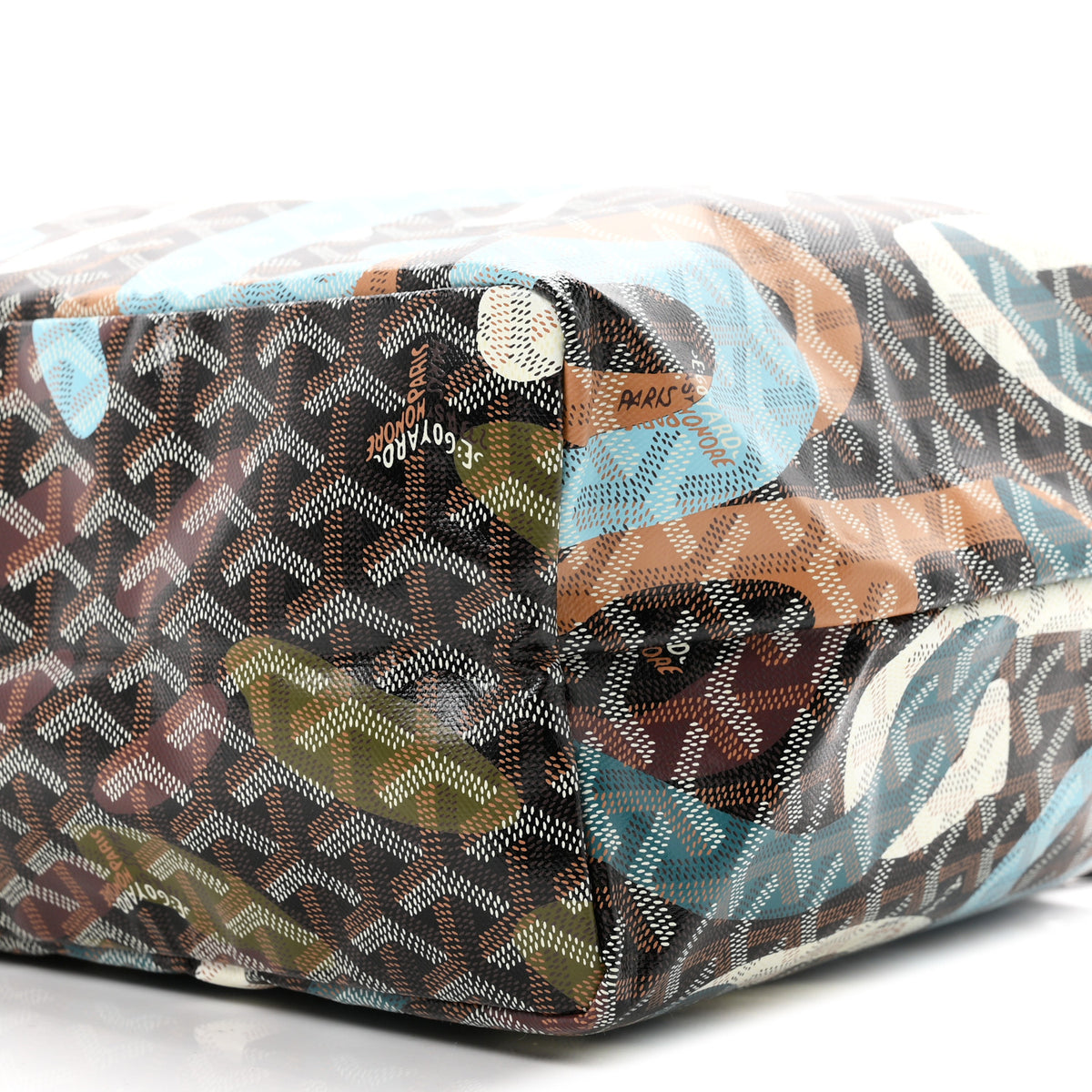 Goyard Goyardine Lettres Camouflage Saint Louis PM Black Blue 11 of 11