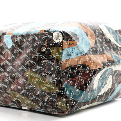 Goyard Goyardine Lettres Camouflage Saint Louis PM Black Blue 11 of 11