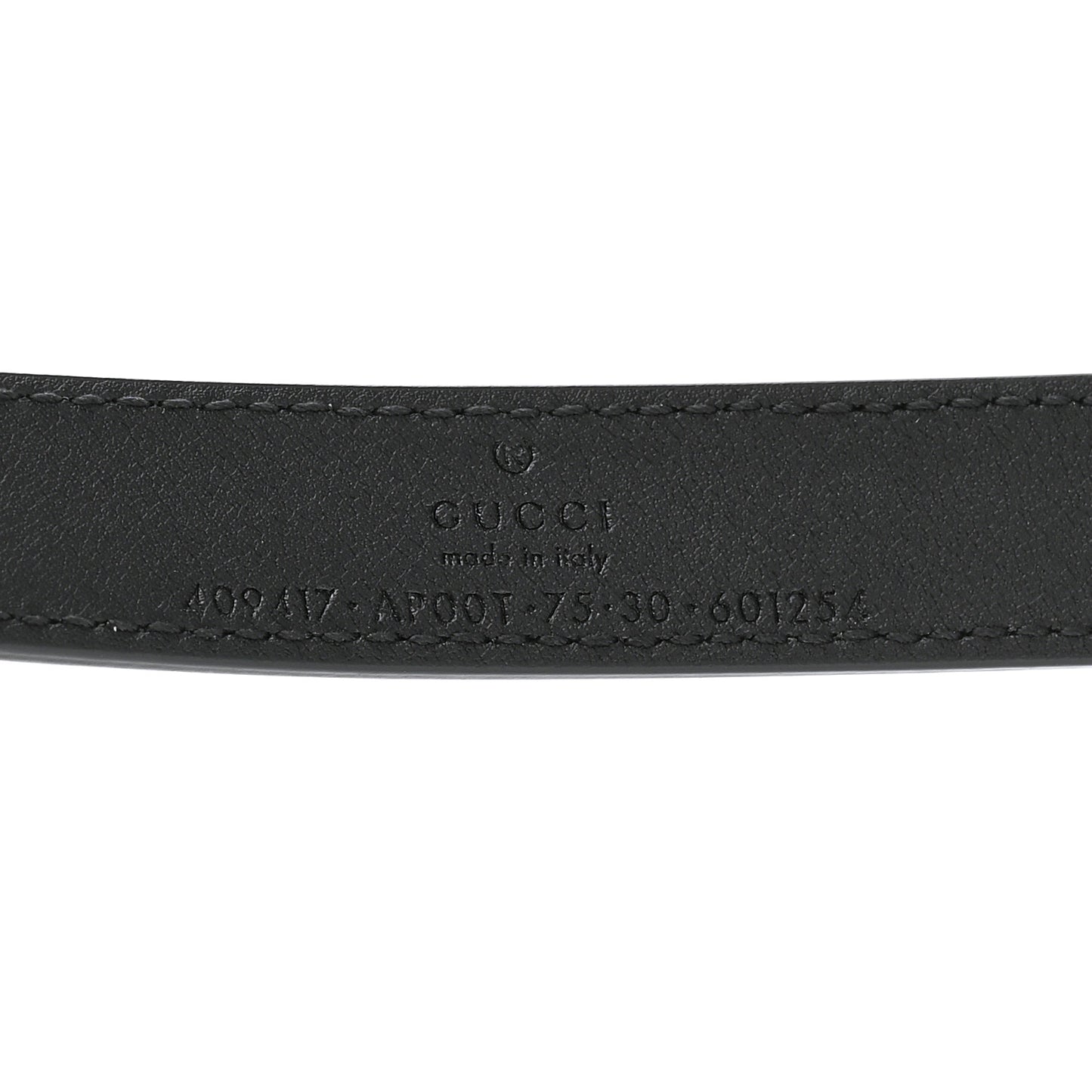 Calfskin Double G 20mm Belt 75 30 Black