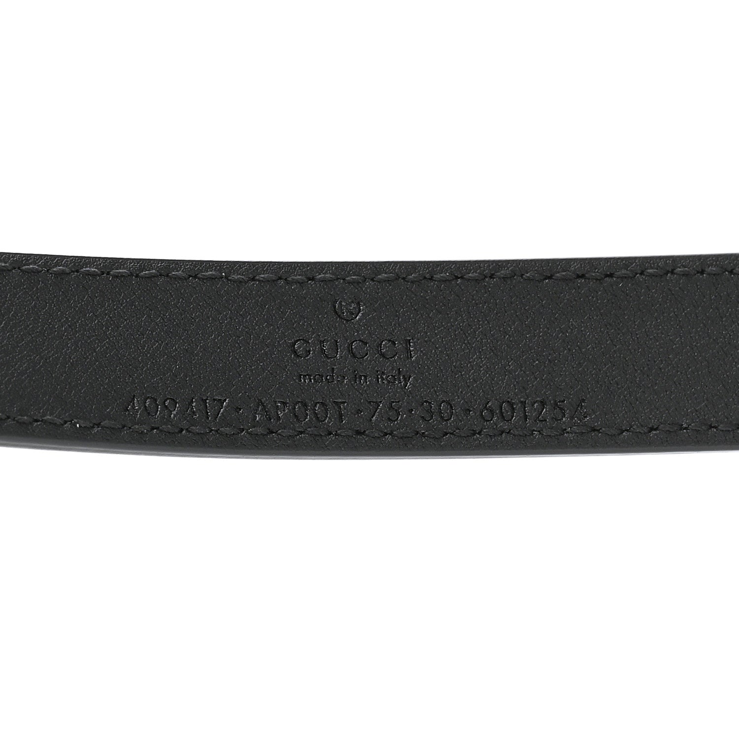 Gucci Calfskin Double G 20mm Belt 75 30 Black 3 of 6