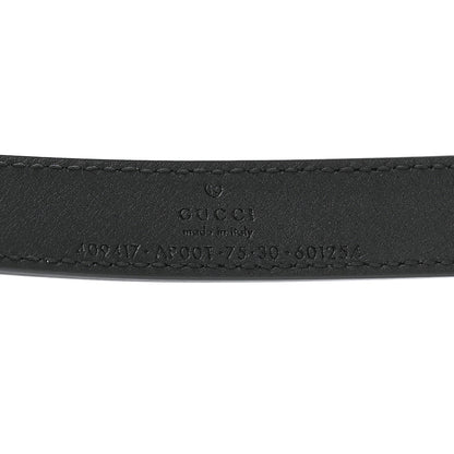 Gucci Calfskin Double G 20mm Belt 75 30 Black 3 of 6