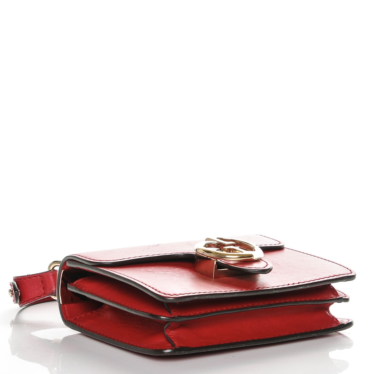 Calfskin Small 1973 Shoulder Flap Bag Red