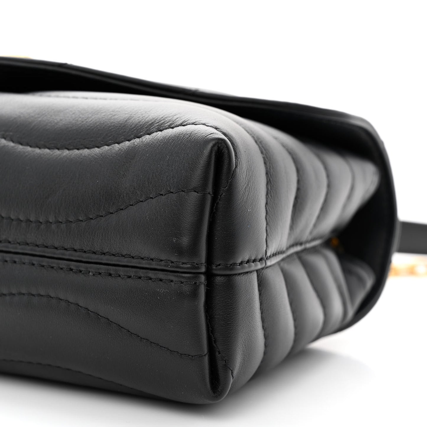 Calfskin LV New Wave Chain Bag Black