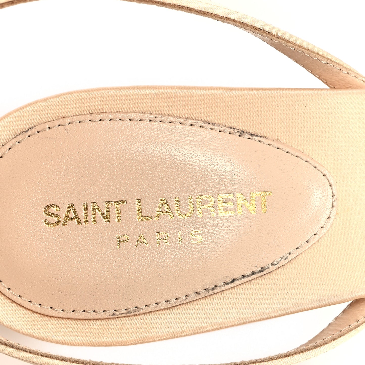 Crepe Satin Crystal New Nuit 110 Sandals 36.5 Soft Nude