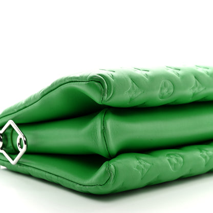 Louis Vuitton Lambskin Embossed Monogram Coussin PM LV Motion Green 8 of 10