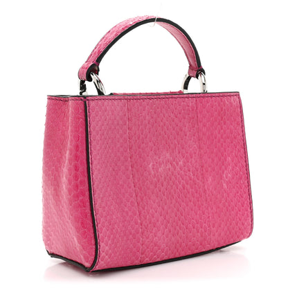 Jimmy Choo Snakeskin Varenne Top Handle Pink 3 of 12