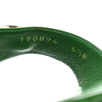 Gucci Patent Horsebit Thong Sandals 36.5 Green 8 of 11