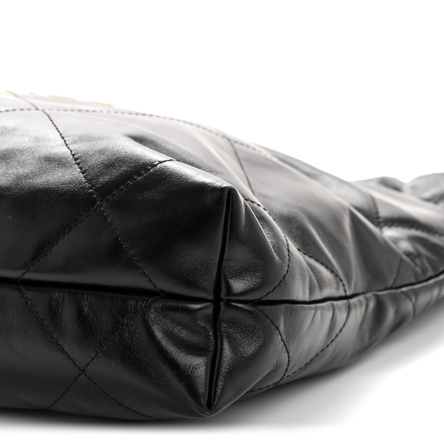 Chanel Shiny Calfskin Quilted Small Chanel 22 Black 11 of 12