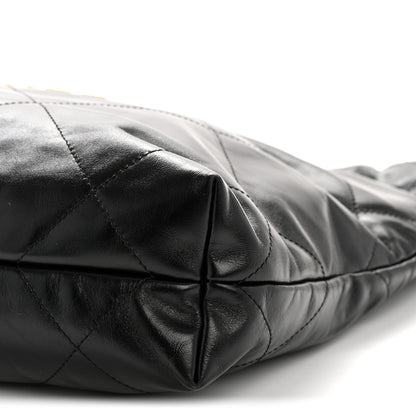 Chanel Shiny Calfskin Quilted Small Chanel 22 Black 11 of 12