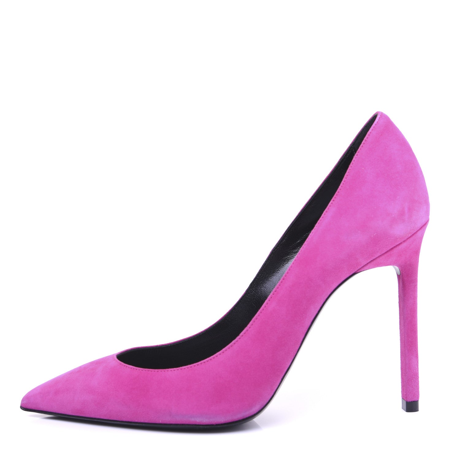 Saint Laurent Suede Calfskin Anja 105 Pumps 36 Pink 1 of 12