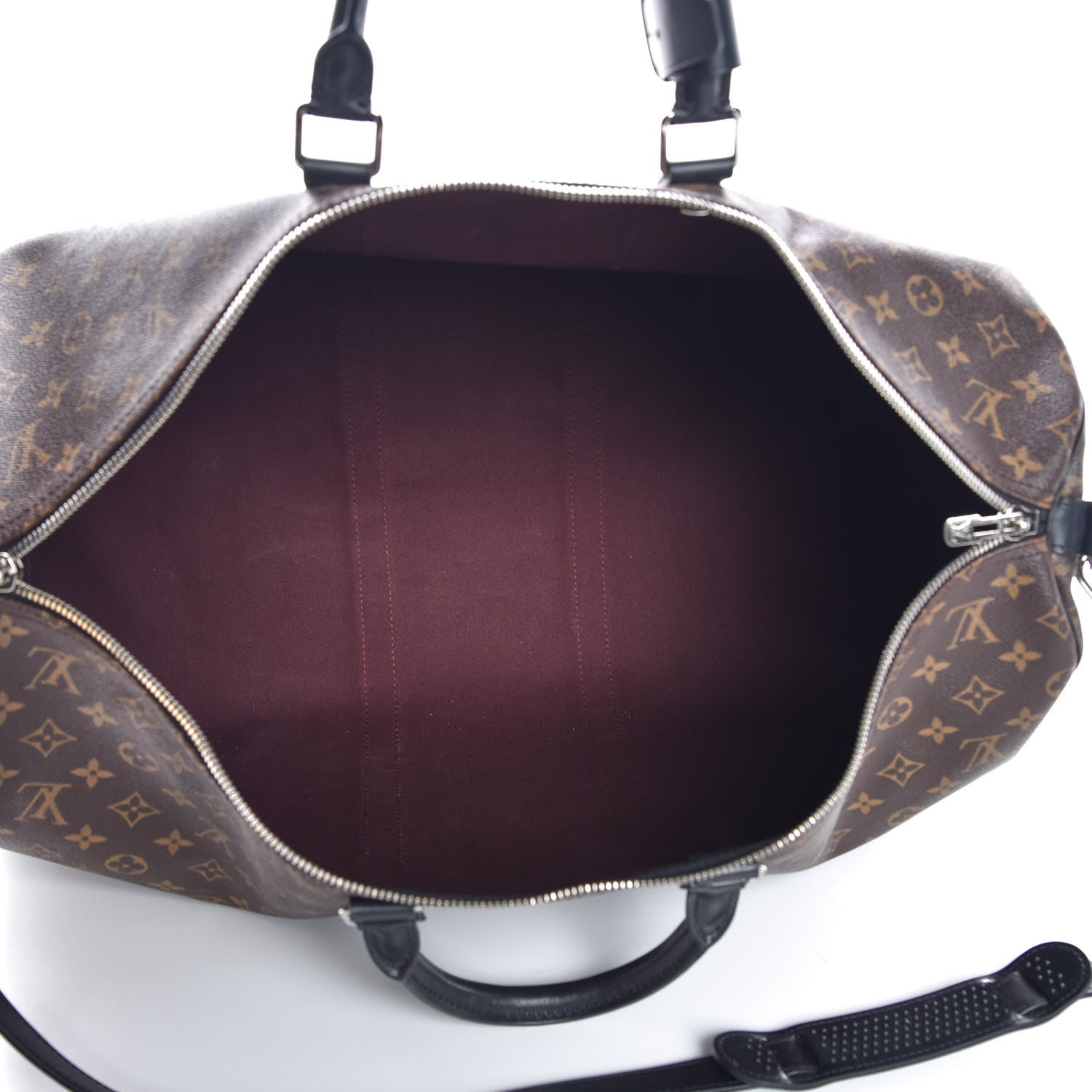 Louis Vuitton Monogram Macassar Keepall Bandouliere 55 5 of 6