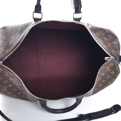 Louis Vuitton Monogram Macassar Keepall Bandouliere 55 5 of 6