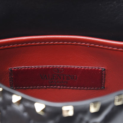 Valentino Garavani Lambskin Rockstud Spike Belt Bag Black 5 of 9