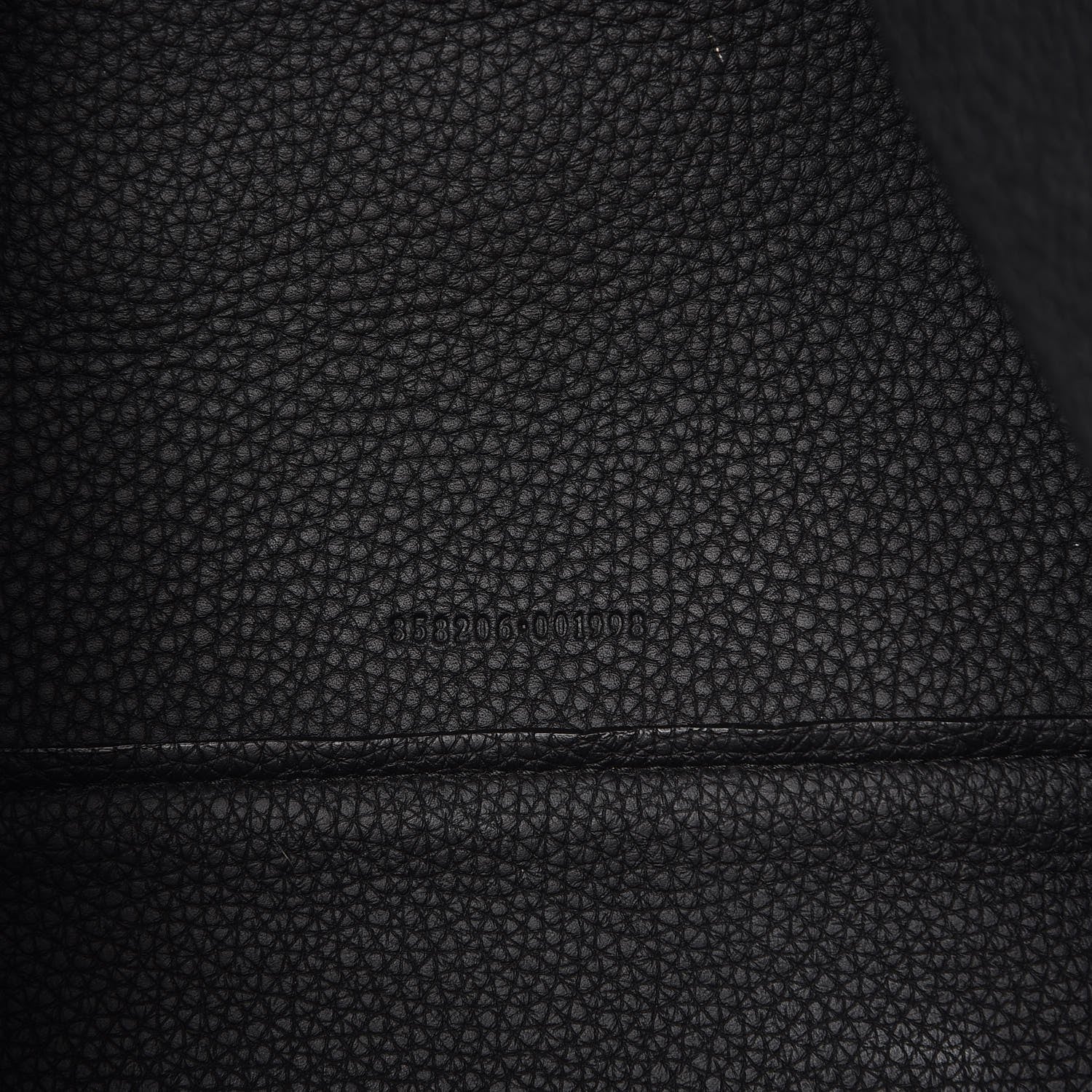 Gucci Pebbled Calfskin Carry On Duffle Black 7 of 9