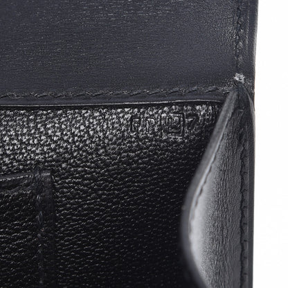 Hermes Tadelakt Medor 23 Clutch Black 7 of 8