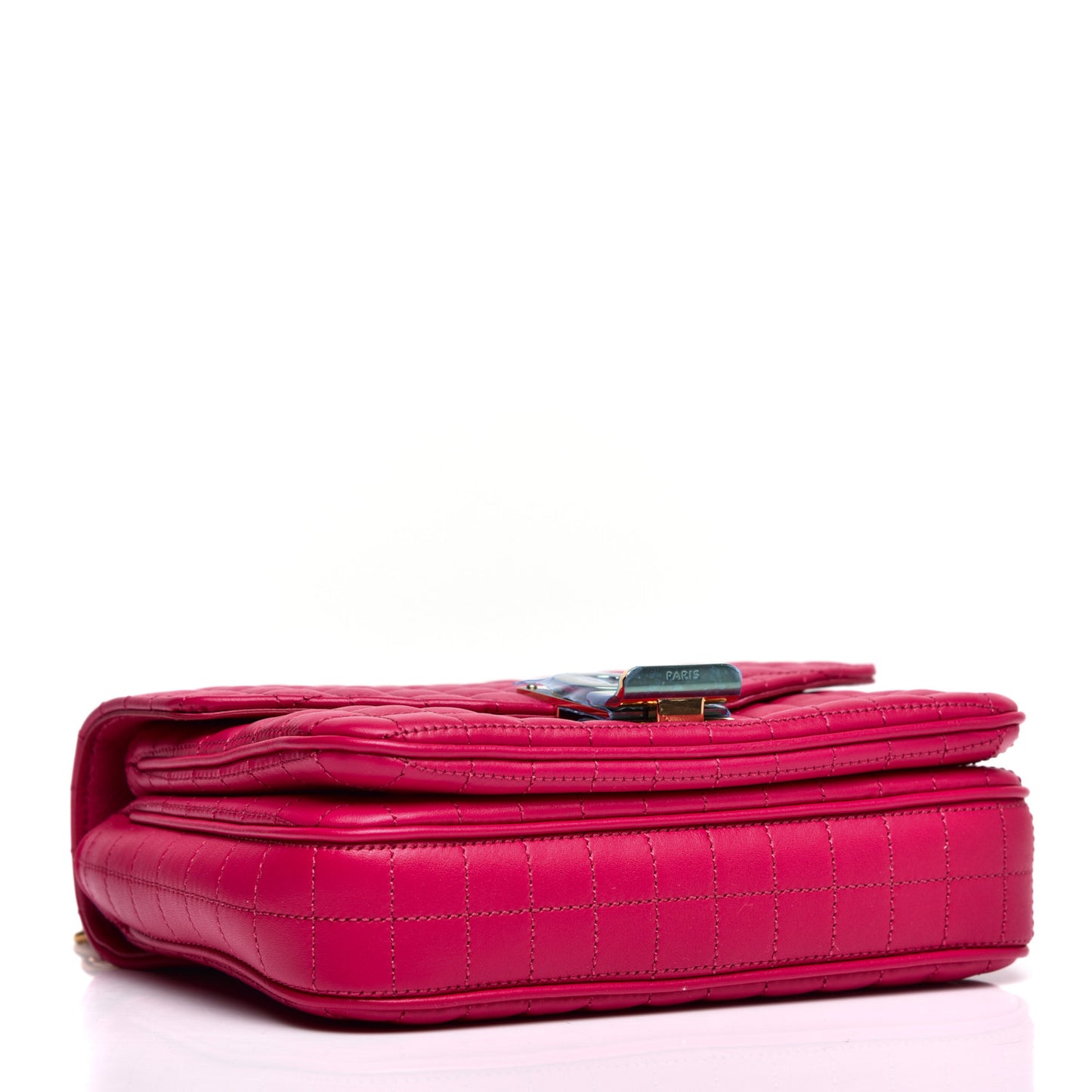 Calfskin Quilted Small C Bag Pink