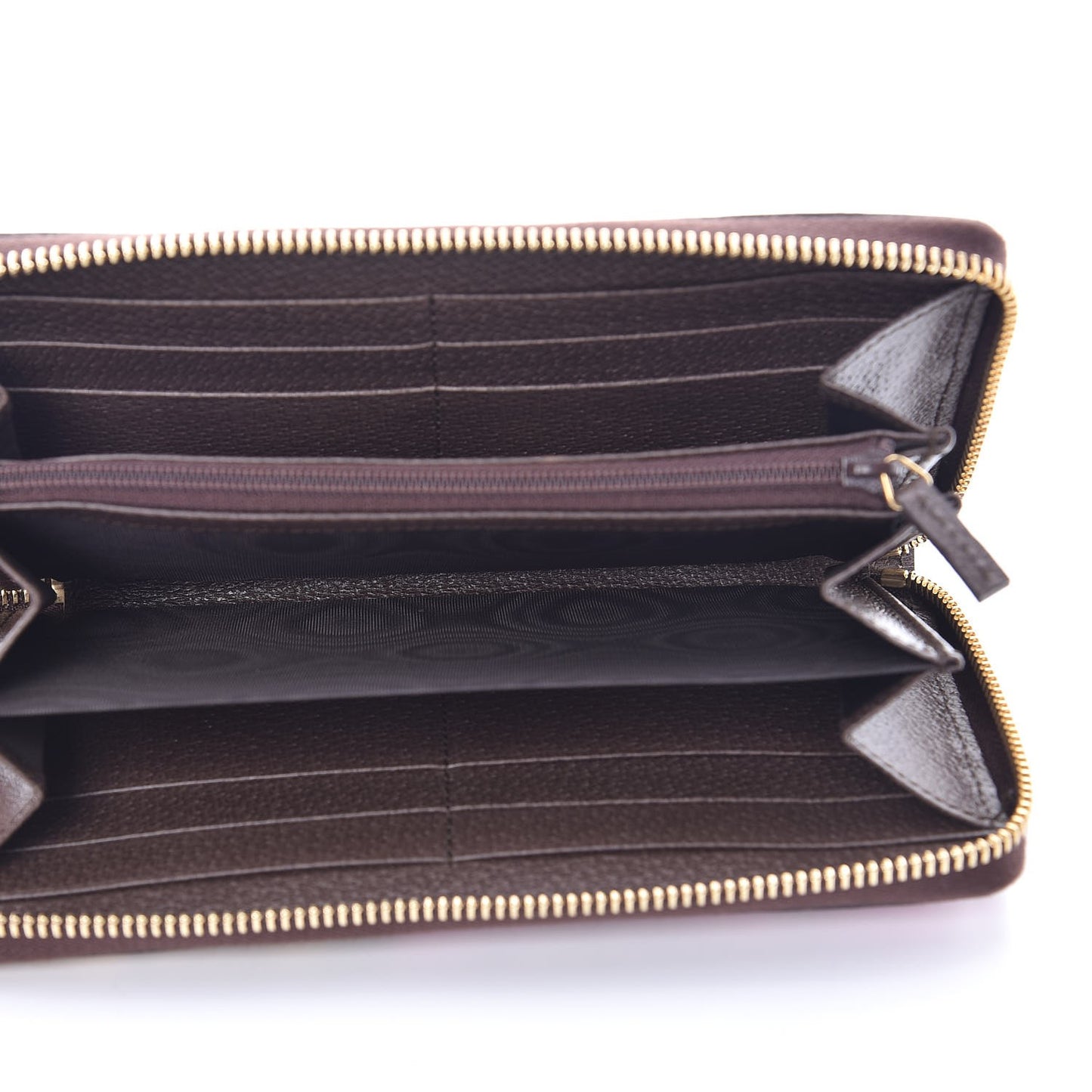 GG Supreme Monogram Bengal Zip Around Wallet Beige Pink
