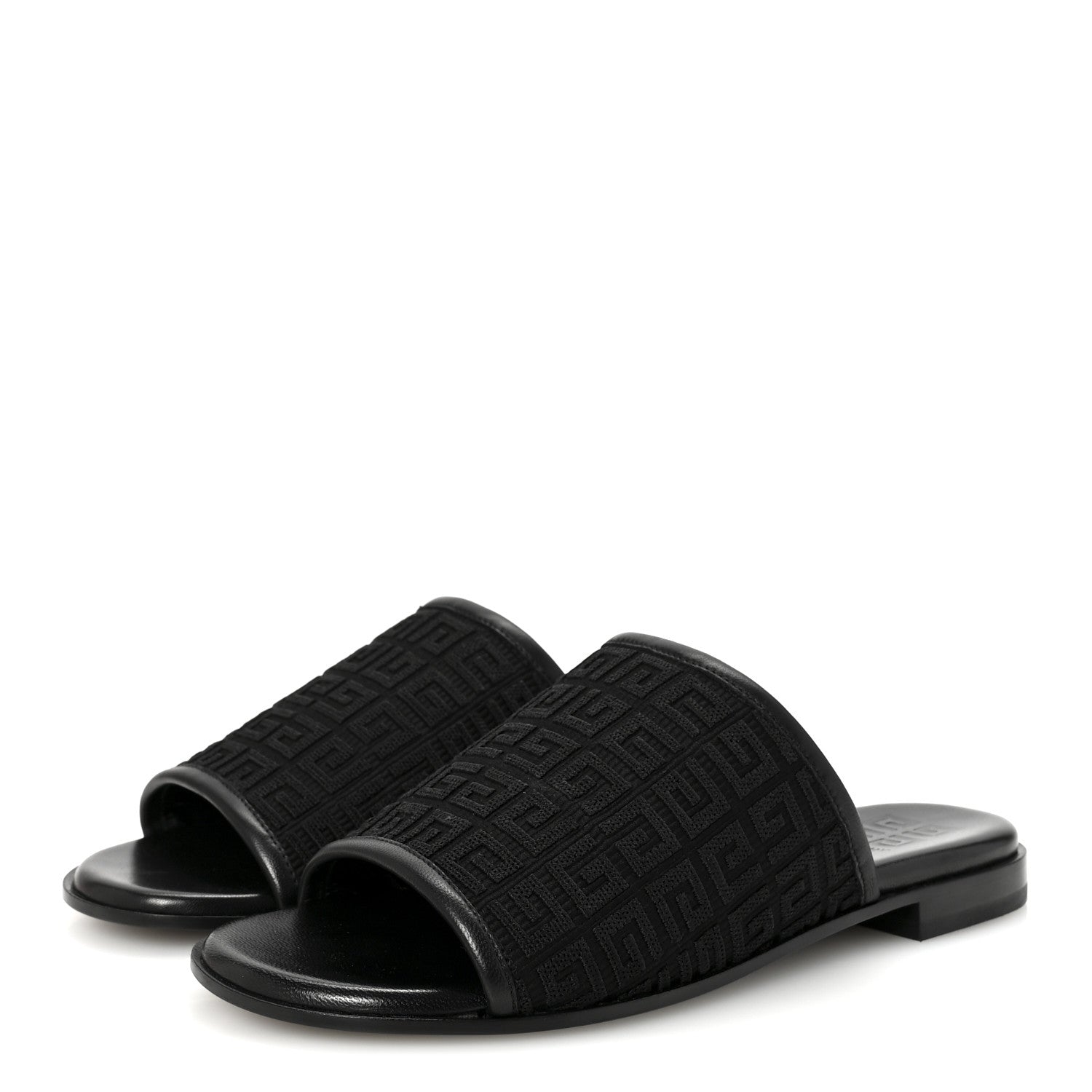 Givenchy Jacquard 4G Logo Mule Slide Sandals 36.5 Black 4 of 10
