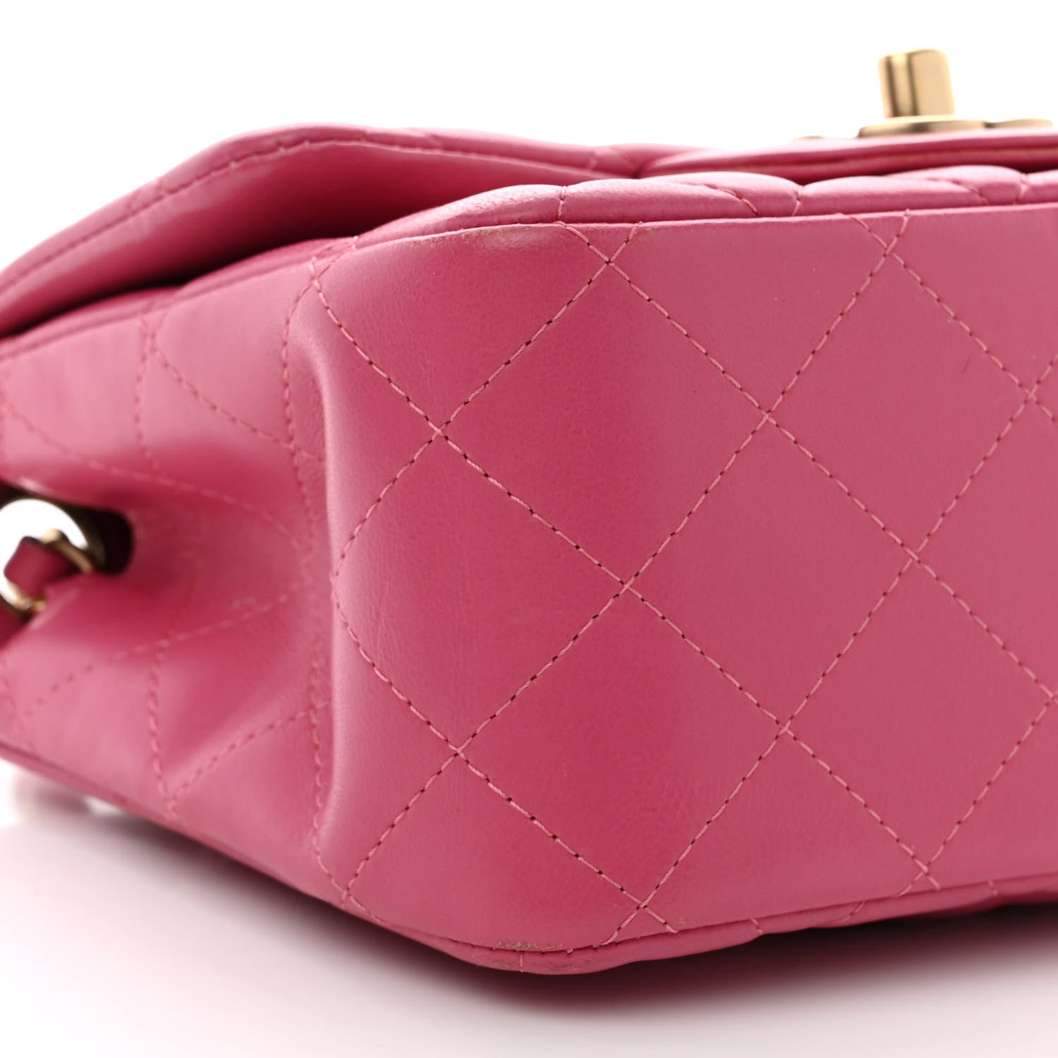 Chanel Lambskin Quilted Mini Square Flap Pink 9 of 12