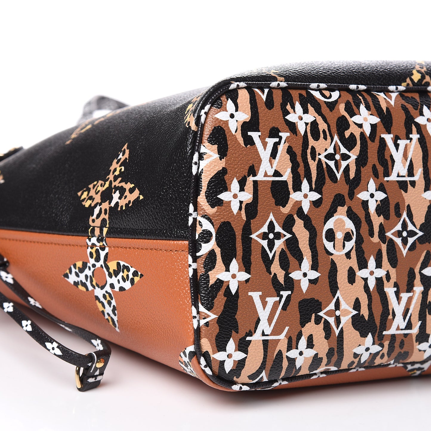 Monogram Giant Jungle Neverfull MM Black