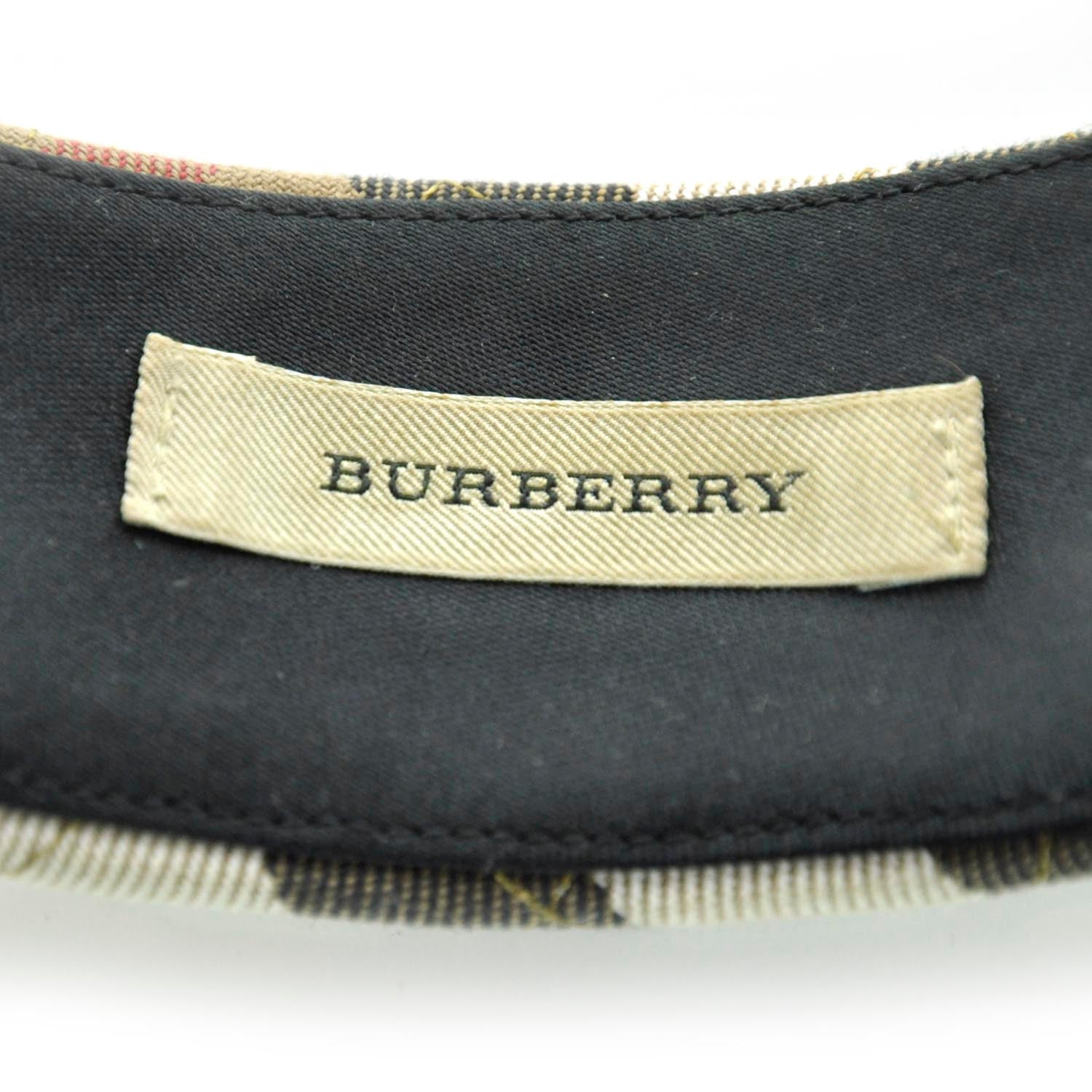 Burberry Canvas Nova Check Quilted Wide Headband 3 of 4