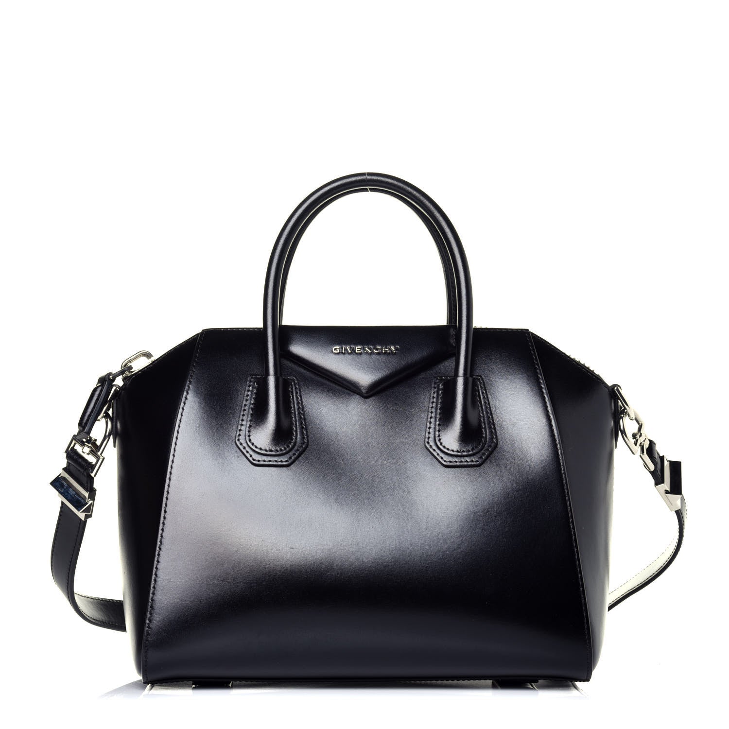 Givenchy Shiny Lord Calfskin Small Antigona Black 1 of 9