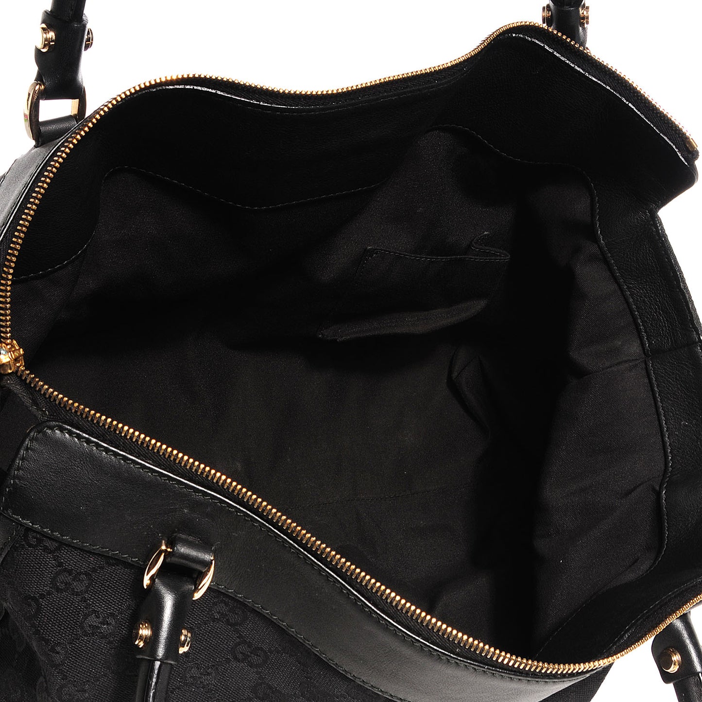Monogram D Gold Tote Black