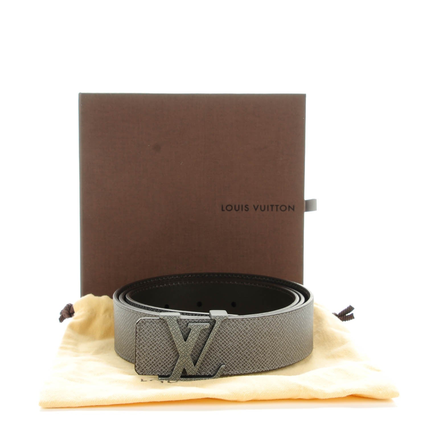 Louis Vuitton Taiga 35mm LV Initiales Belt 100 40 Glacier 8 of 8