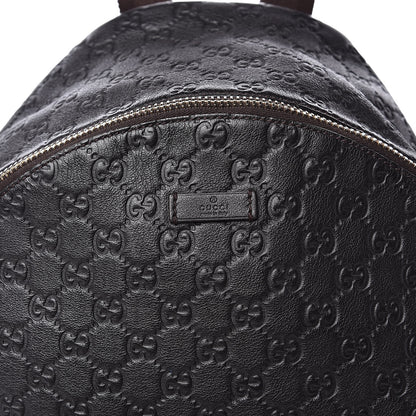 Gucci Guccissima Medium Classic Backpack Dark Brown 8 of 11