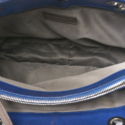 Chanel Caviar Quilted Grand Shopping Tote GST Blue 5 of 11