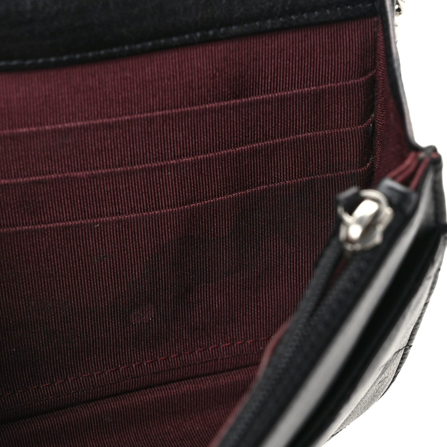 Chanel Lambskin Quilted Wallet On Chain WOC Black 13 of 14