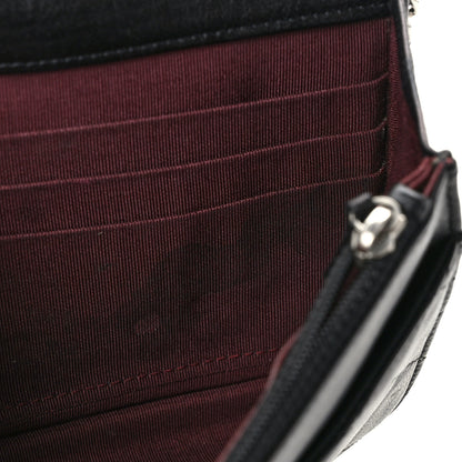 Chanel Lambskin Quilted Wallet On Chain WOC Black 13 of 14