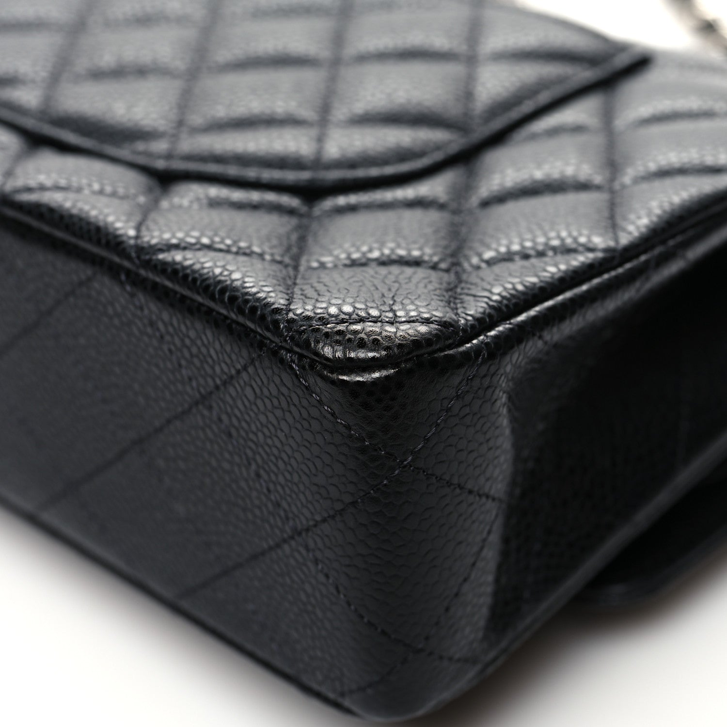 Chanel Caviar Quilted Medium Double Flap Black 12 of 13