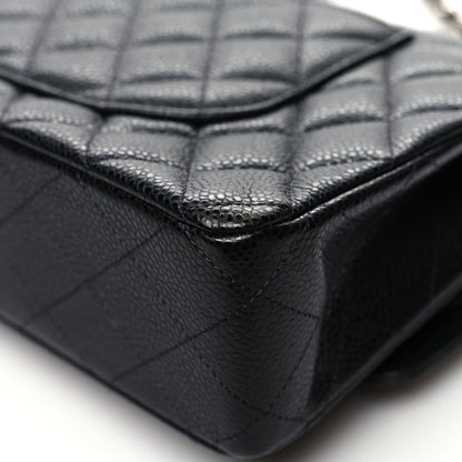 Chanel Caviar Quilted Medium Double Flap Black 12 of 13