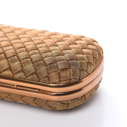 Bottega Veneta Intreccio Oro Bruciato Knot Clutch 8 of 8