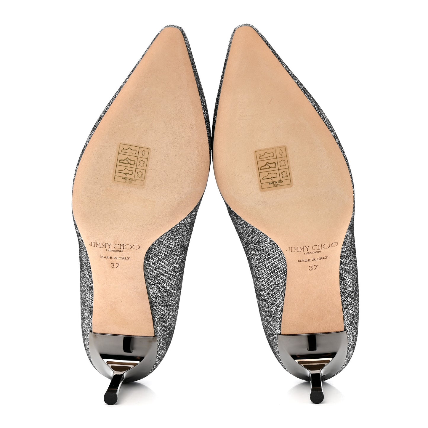 Glitter Fabric Romy 60 Pumps 37 Silver