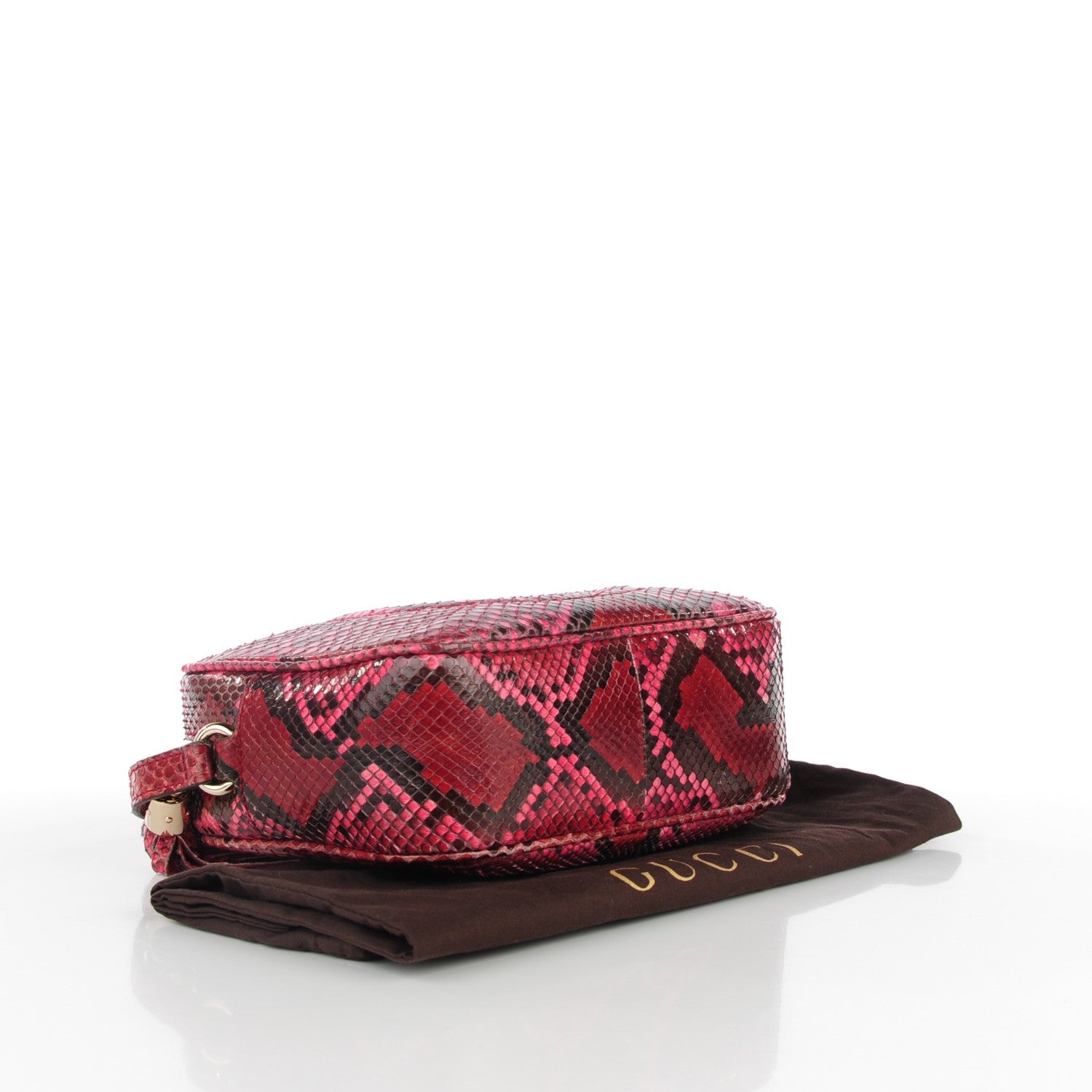 Gucci Python Small Soho Disco Bag Red 4 of 7
