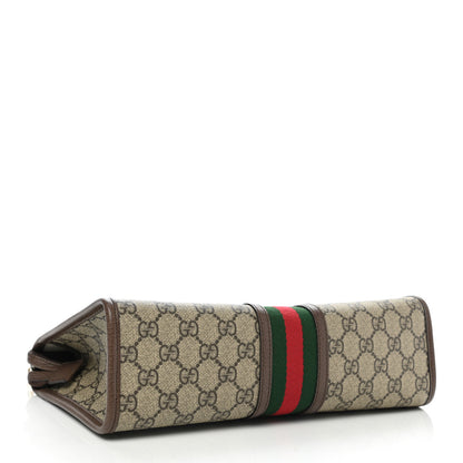 Gucci GG Supreme Monogram Web Toiletry Case Brown 4 of 11