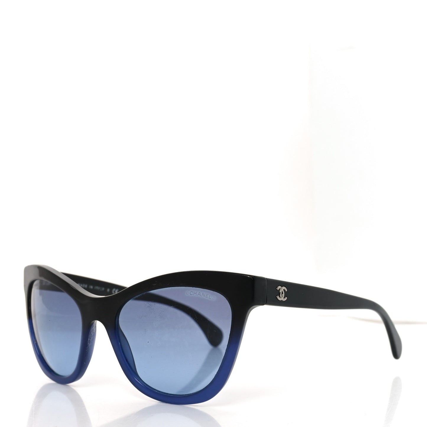 Acetate CC Cat Eye Summer Sunglasses 5350 Black Blue