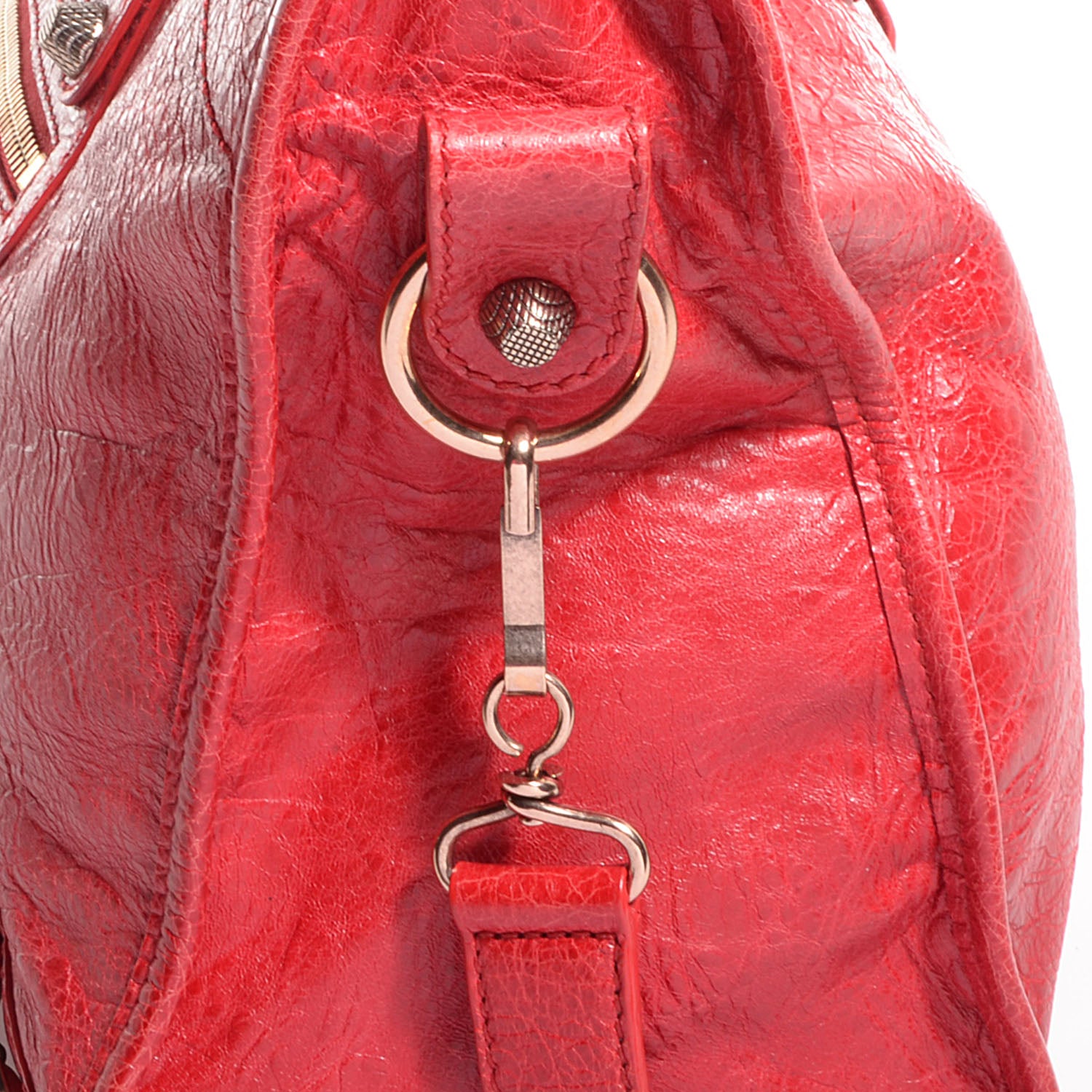 Balenciaga Agneau Giant 12 Rose Gold Hardware City Rouge Coquelicot 12 of 12