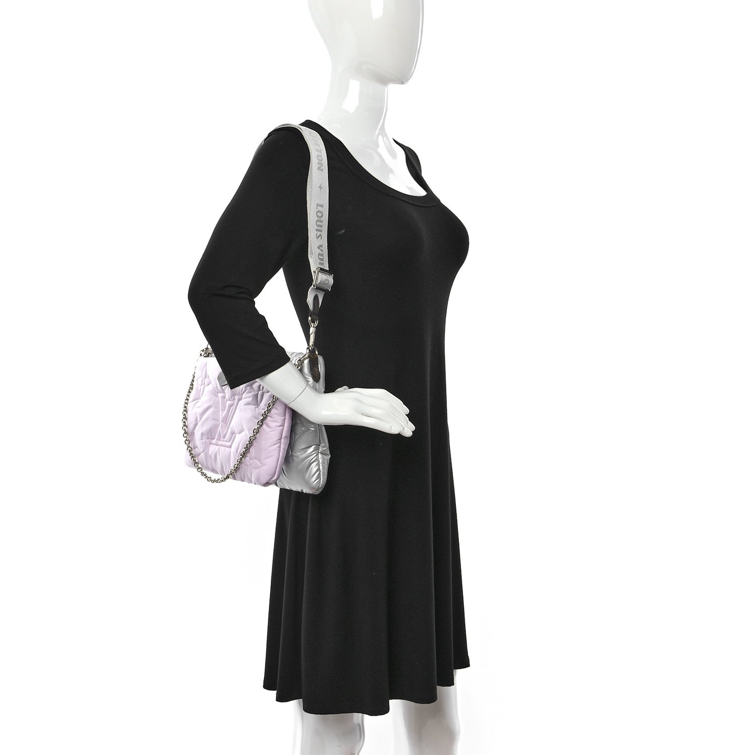 Louis Vuitton Econyl Monogram Pillow Maxi Multi Pochette Accessories Silver Pale Pink 2 of 12