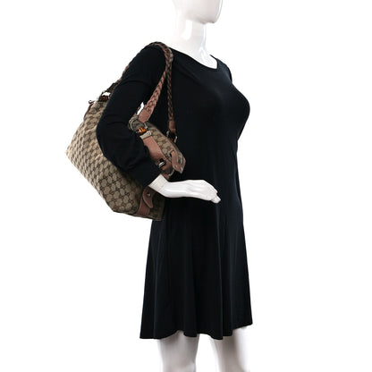 Gucci Monogram Bamboo Bar Medium Tote Blush 2 of 10