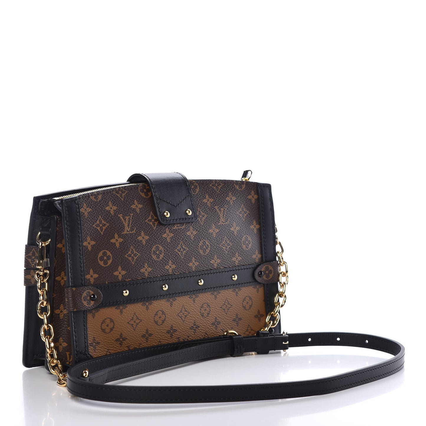 Reverse Monogram Trunk Clutch