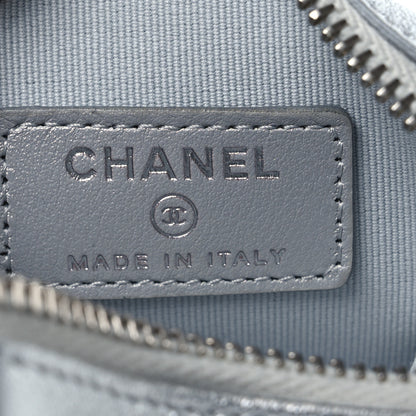 Chanel Metallic Lambskin Walk Of Fame Star Clip On Coin Purse Silver 6 of 11